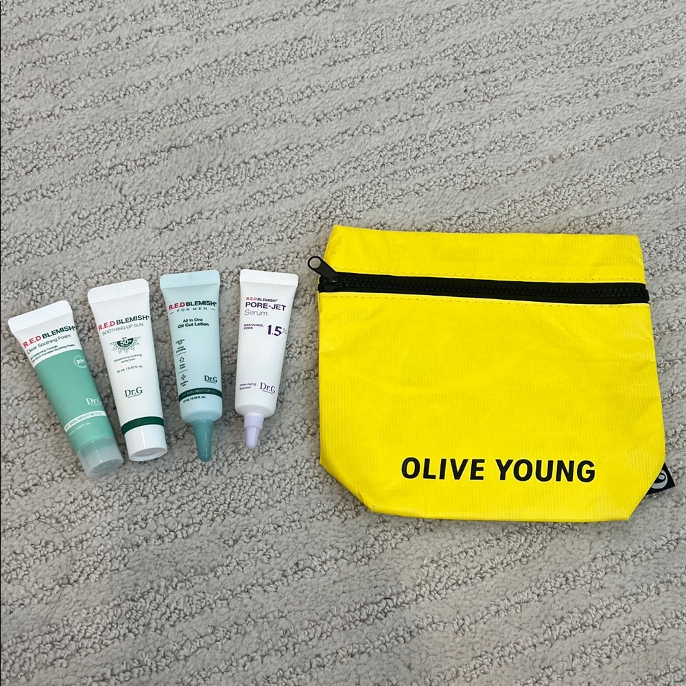 Dr. G K-Beauty R.E.D pH Cleansing Foam,Oil Cut, Pore Jet Serum, Soothing Up Sun